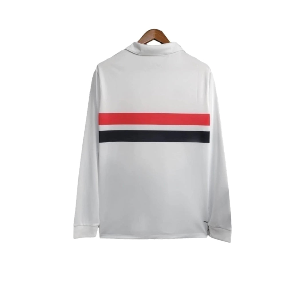 Camisa São Paulo I 24/25 manga longa - Torcedor New Balance Feminina - Branca