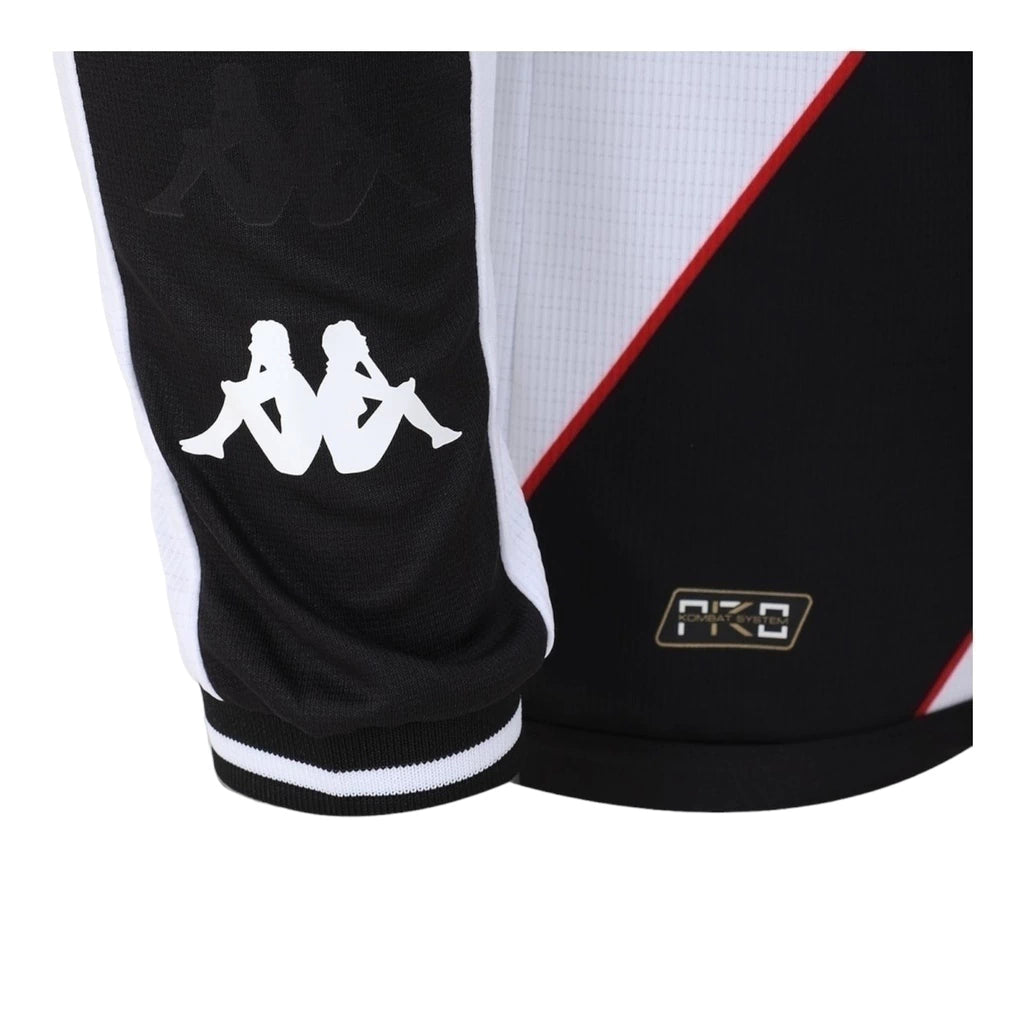Camisa Vasco da Gama II 24/25 manga longa - Torcedor Kappa Masculina - Branca e preta