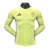 Camisa Seleção Espanha II 24/25 manga longa - Jogador Adidas Masculina - Amarela