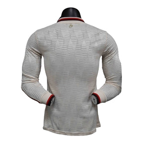 Camisa Bayern de Munique III 24/25 manga longa - Jogador Adidas Masculina - Bege com detalhes em vinho