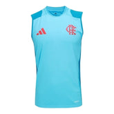 Camisa Regata Flamengo Treino 25/26 - Torcedor Adidas Masculina - Azul