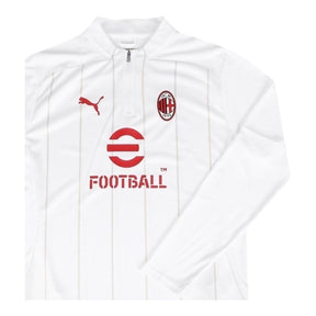 Camisa AC Milan Pré-jogo 25/26 manga longa - Torcedor Puma Masculina - Branca