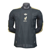 Camisa Seleção México I 25/26 manga longa - Jogador Adidas Masculina - Preta com detalhes em dourado