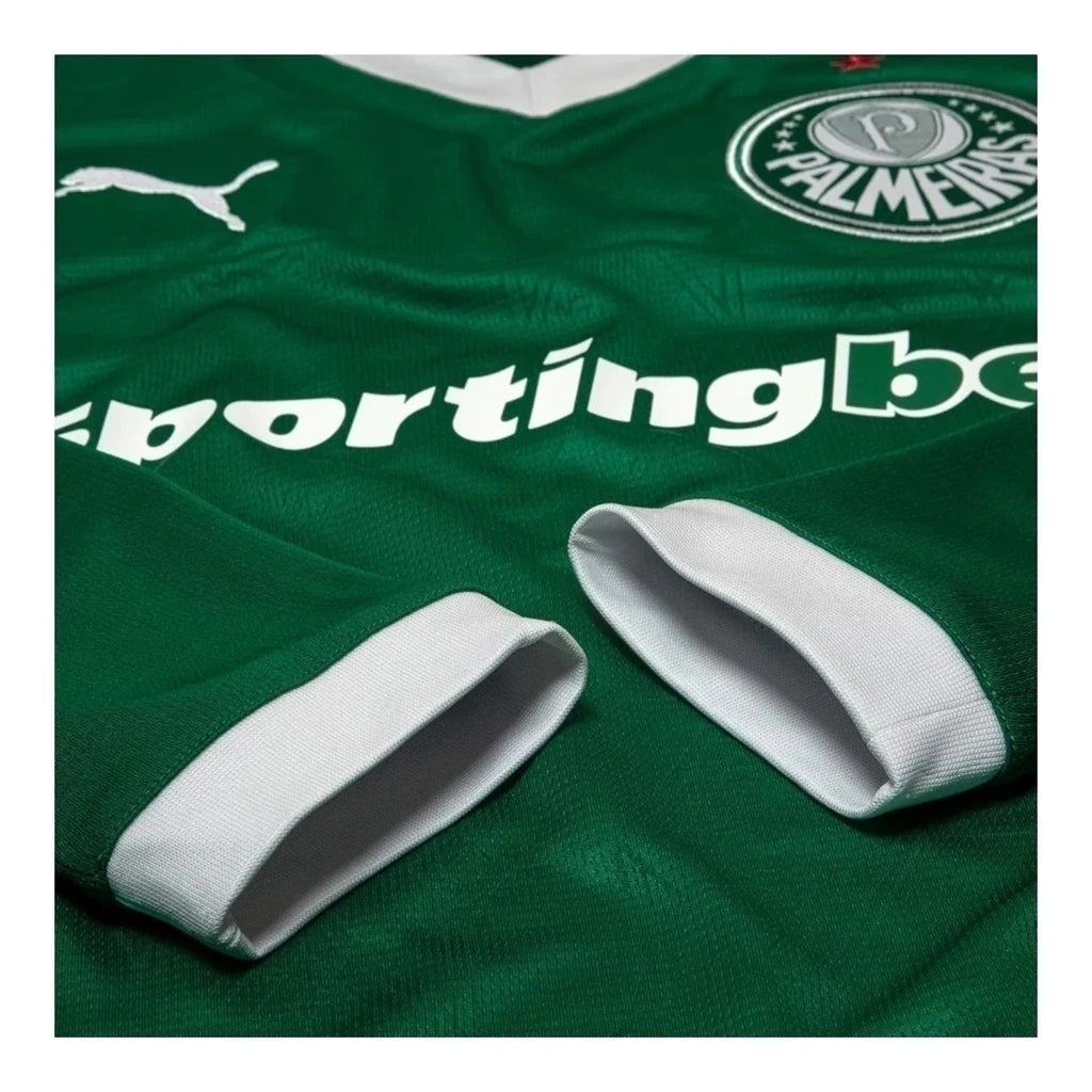 Camisa Palmeiras I 25/26 manga longa - Torcedor Puma Masculina - Verde