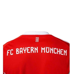 Camisa Bayern de Munique I 25/26 manga longa - Torcedor Adidas Masculina - Vermelha com detalhes em branco