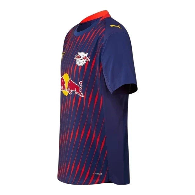 Camisa Red Bull Leipzig II 25/26 - Torcedor Puma Masculina - Azul com detalhes em vermelho