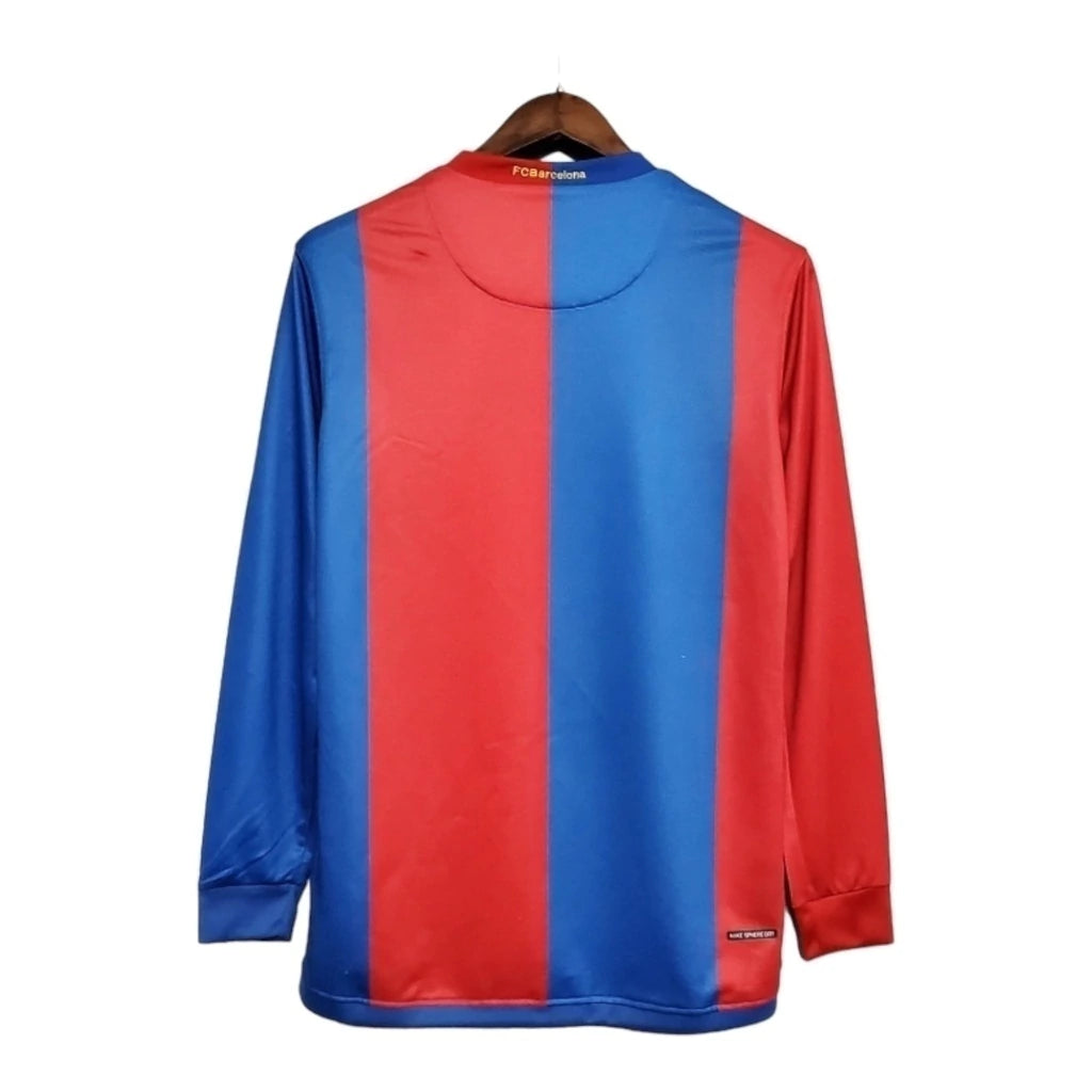 Camisa Retrô Barcelona I 06/07 manga longa - Masculina Nike - Azul e vermelha