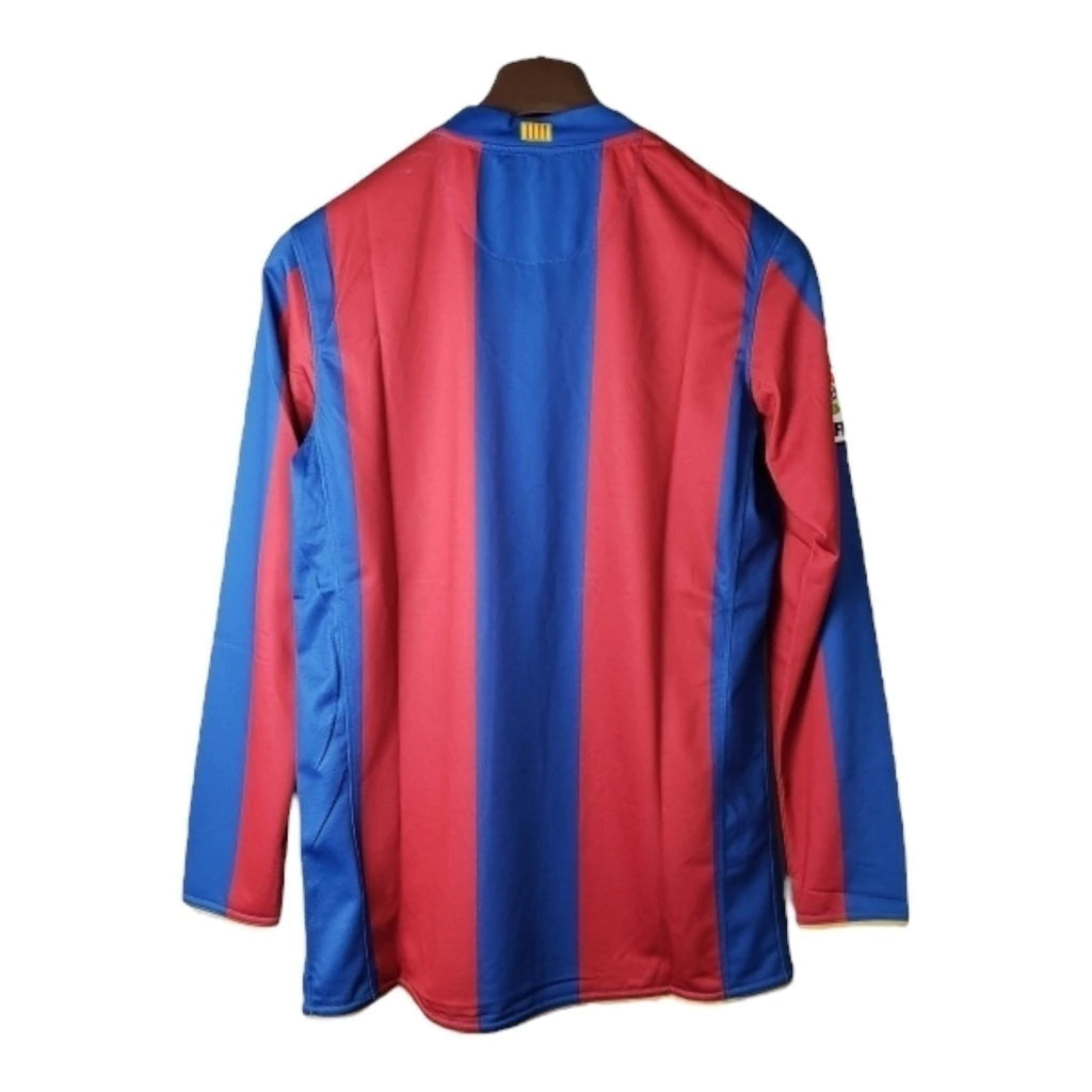 Camisa Retrô Barcelona I 07/08 manga longa - Masculina Nike - Vermelha e azul