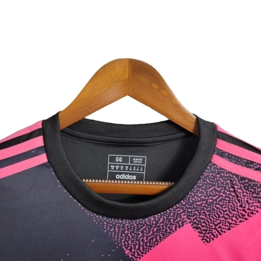 Camisa Flamengo 23/24 manga longa - Torcedor Adidas Masculina - Preta com detalhes em rosa