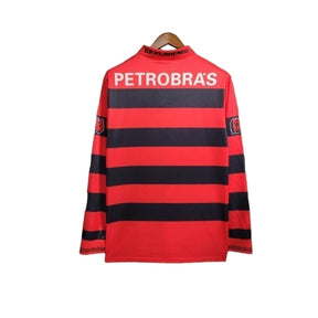 Camisa Retrô Flamengo I 1994/1995 manga longa - Masculina Umbro - Vermelha com listras pretas