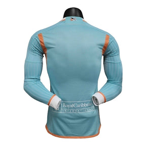 Camisa Inter Miami III 24/25 manga longa - Jogador Adidas Masculina - Verde com detalhes em rosa