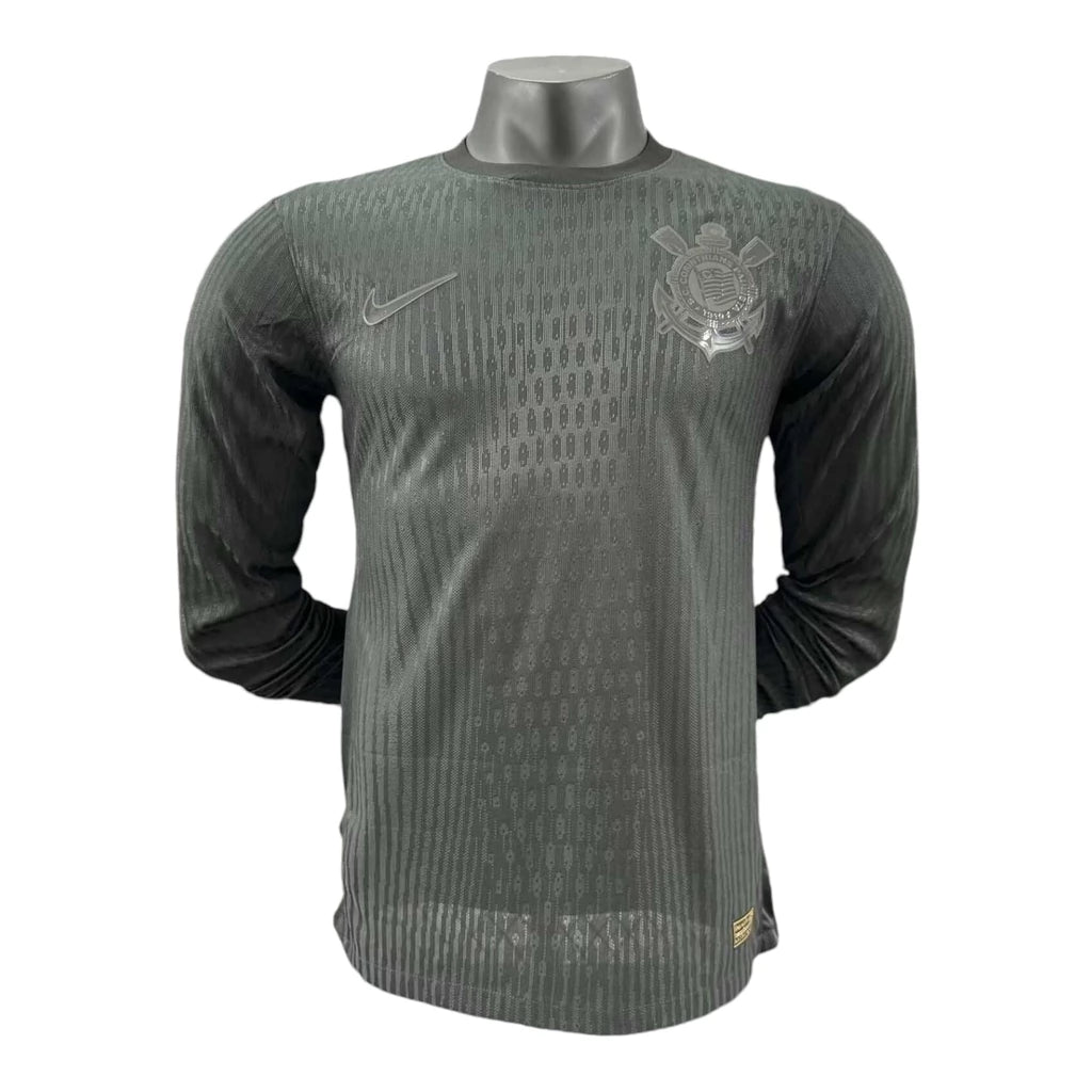 Camisa Corinthians II manga longa 24/25 - Jogador Nike Masculina - Preta
