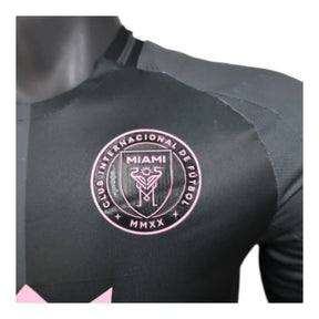 Camisa Inter Miami II 25/26 manga longa - Jogador Adidas Masculina - Preta com detalhes em rosa