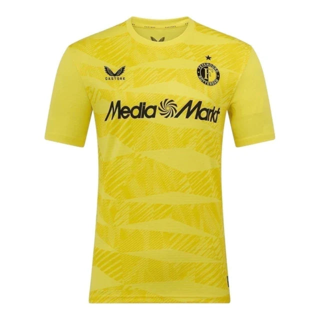 Camisa Feyenoord Goleiro 25/26 - Torcedor Castore Masculina - Amarela