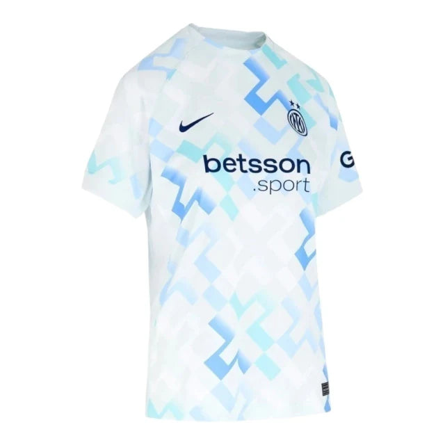 Camisa Inter de Milão II 25/26 - Torcedor Nike Feminina - Branca com detalhes em azul e verde