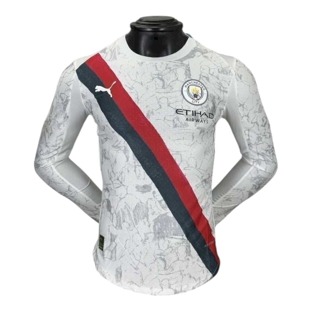 Camisa Manchester City Edição especial Mundial de Clubes I 25/26 manga longa - Jogador Puma Masculina - Branca - (cópia)