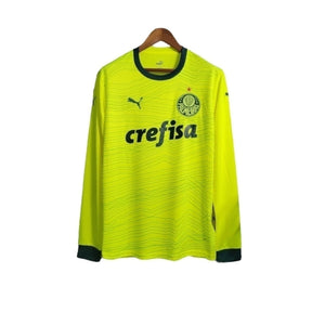 Camisa Palmeiras III 23/24 manga longa - Torcedor Puma Masculina - Verde fluorescente