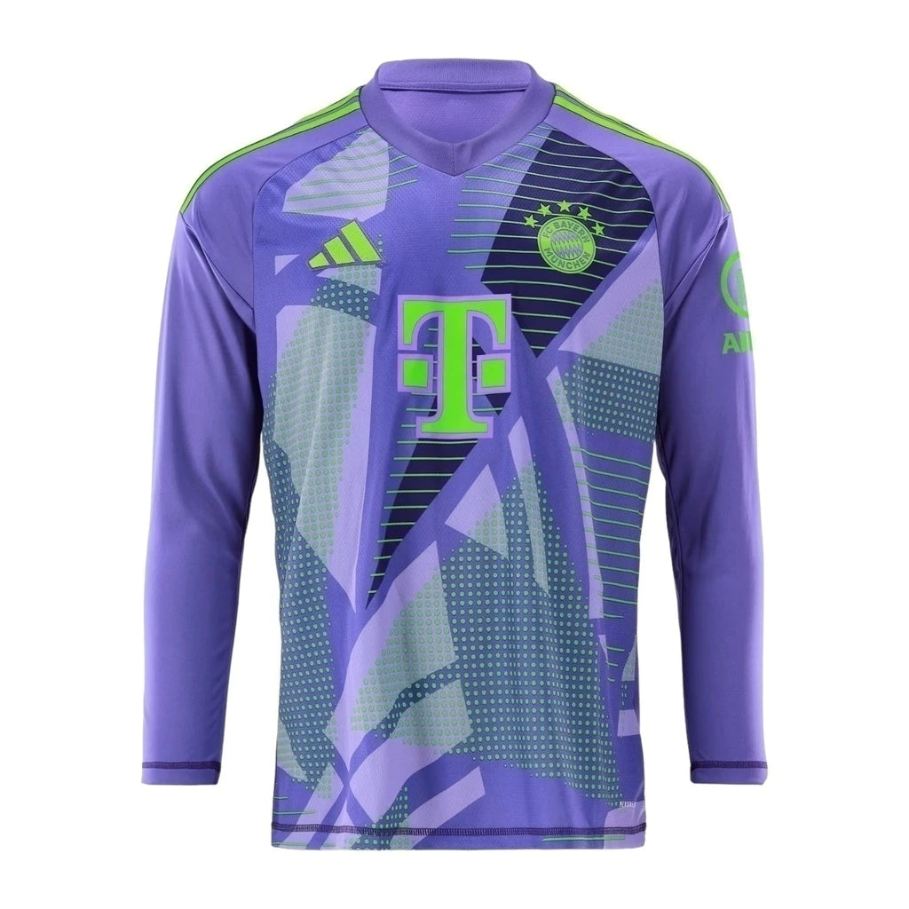 Camisa Bayern de Munique Goleiro II 24/25 manga longa - Torcedor Adidas Masculina - Roxa
