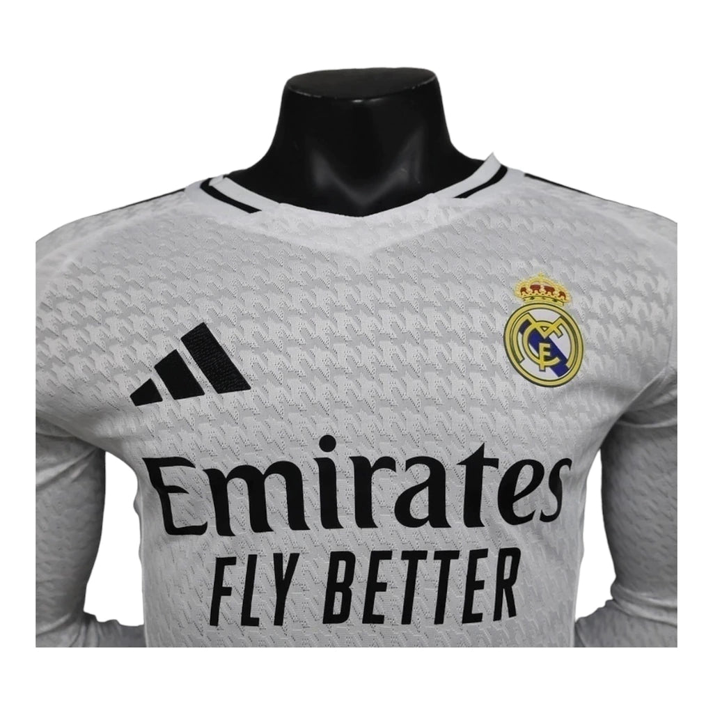 Camisa Real Madrid I 24/25 manga longa - Jogador Adidas Masculina - Branca