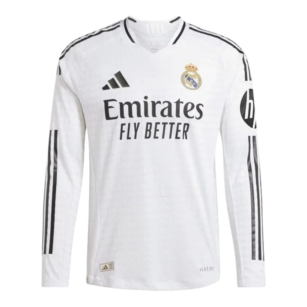 Camisa Real Madrid I 24/25 manga longa - Torcedor Adidas Masculina - Branca