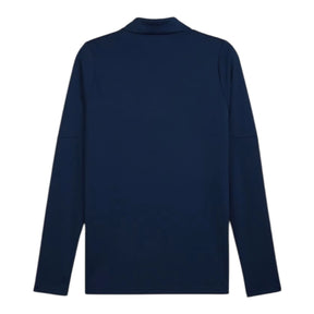 Camisa Seleção Portugal Treino 25/26 manga longa - Torcedor Puma Masculina - Azul com detalhes em branco