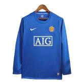 Camisa Retrô Manchester United II 2008/2009 manga longa - Masculina Adidas - Azul