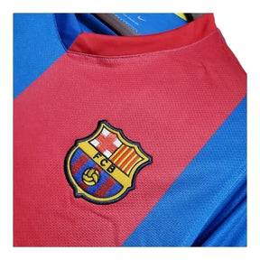 Camisa Retrô Barcelona I 06/07 manga longa - Masculina Nike - Azul e vermelha