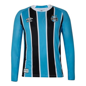 Camisa Grêmio I 25/26 manga longa - Torcedor Umbro Masculina - Azul e preta