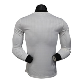 Camisa Seleção Alemanha Edição de Aniversário I 25/26 manga longa - Jogador Adidas Masculina - Branca com detalhes em preto