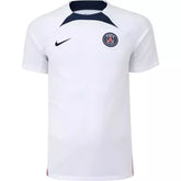 Camisa Paris Saint-Germain Treino 23/24 - Torcedor Nike Masculina - Branca com detalhes em azul e vermelho - (Pronta entrega)